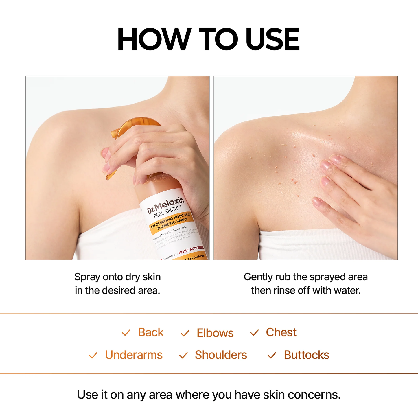 Keratin Kojic Acid Turmeric Spray-Peel Shot